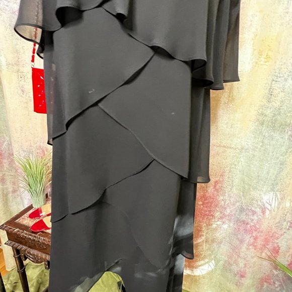 📌SL Fashions Timeless Cocktail - Party - Semi Formal  Dress Flower Petals Optic - Picture 6 of 16